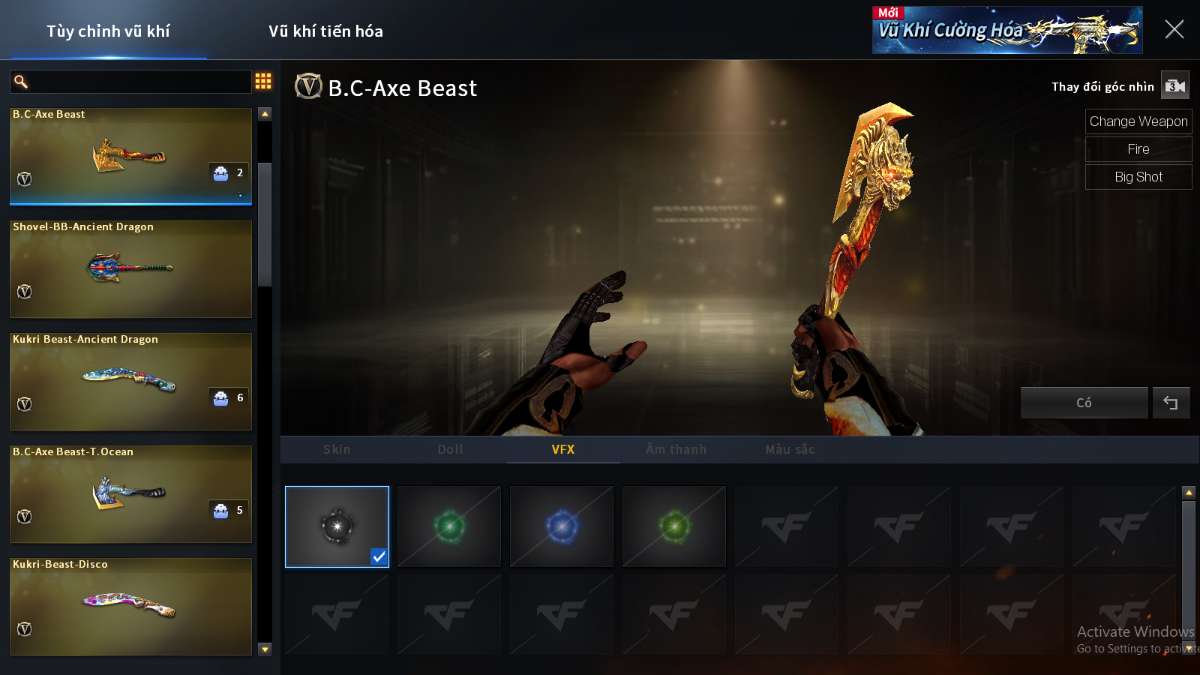 shop acc cf uy tin gia re